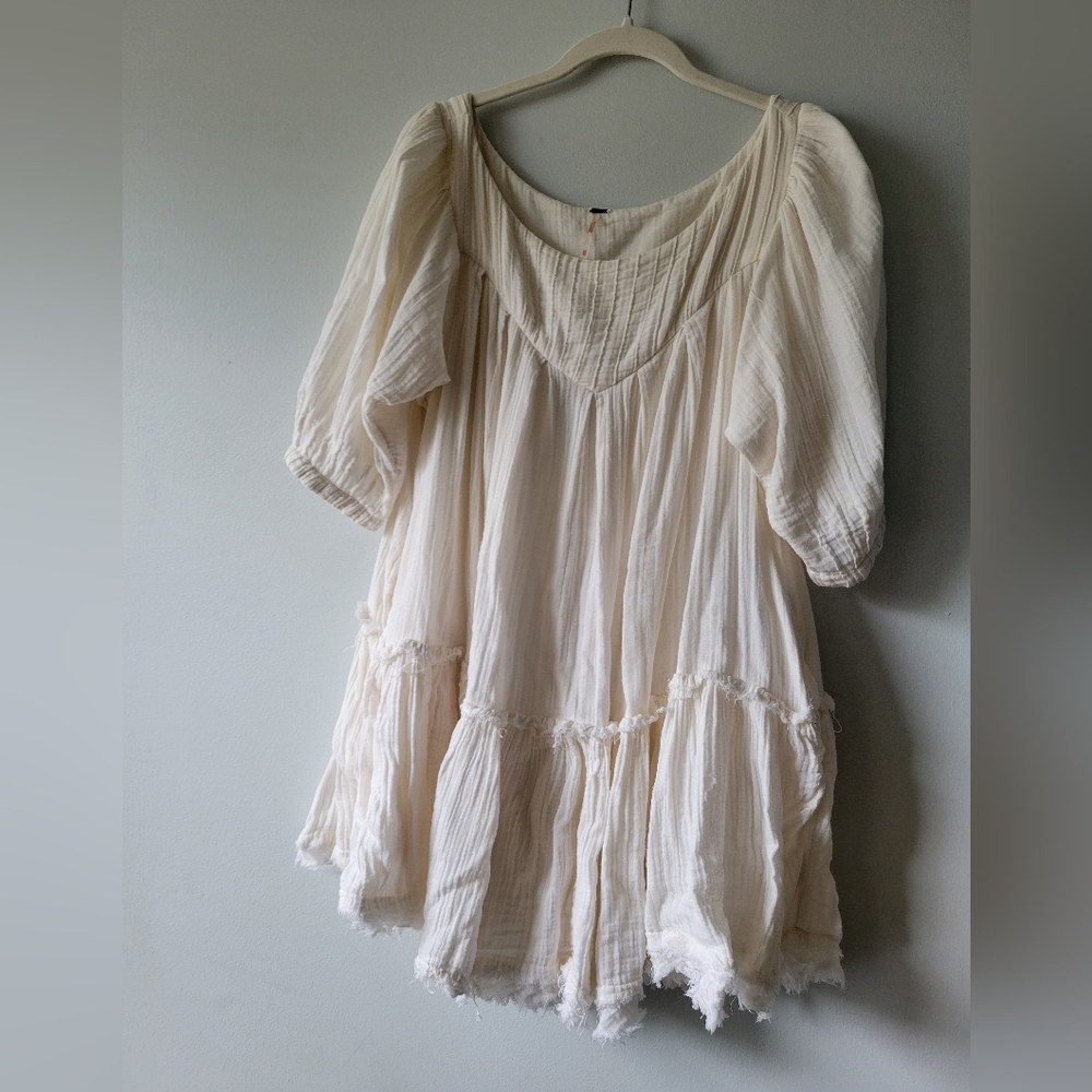 Free people mystery land mini dress ivory XS